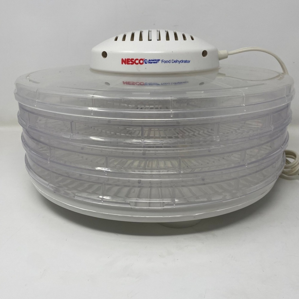 Nesco FD-39 Food Dehydrator White American Harvest 3 Tray Stackable